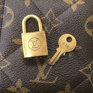 Authentic Louis Vuitton Lock and Key